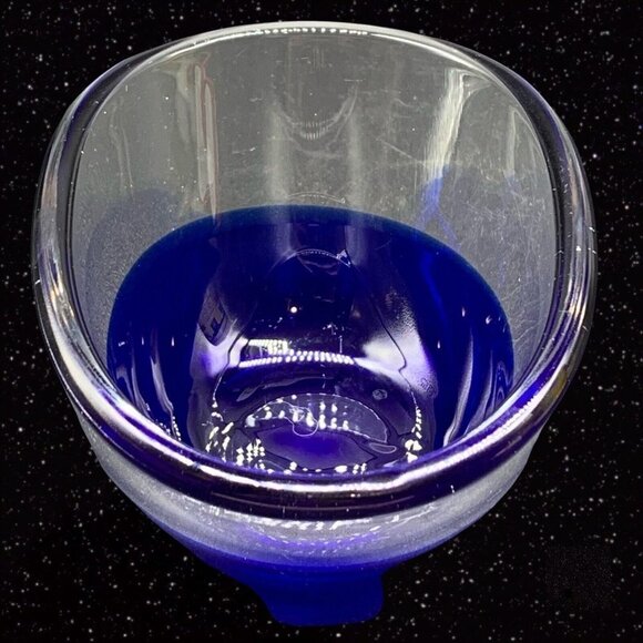 Willu Johansson Hadeland Norway Scandinavian Cobalt Blue Trinket Dish 2.5”T - Picture 3 of 6